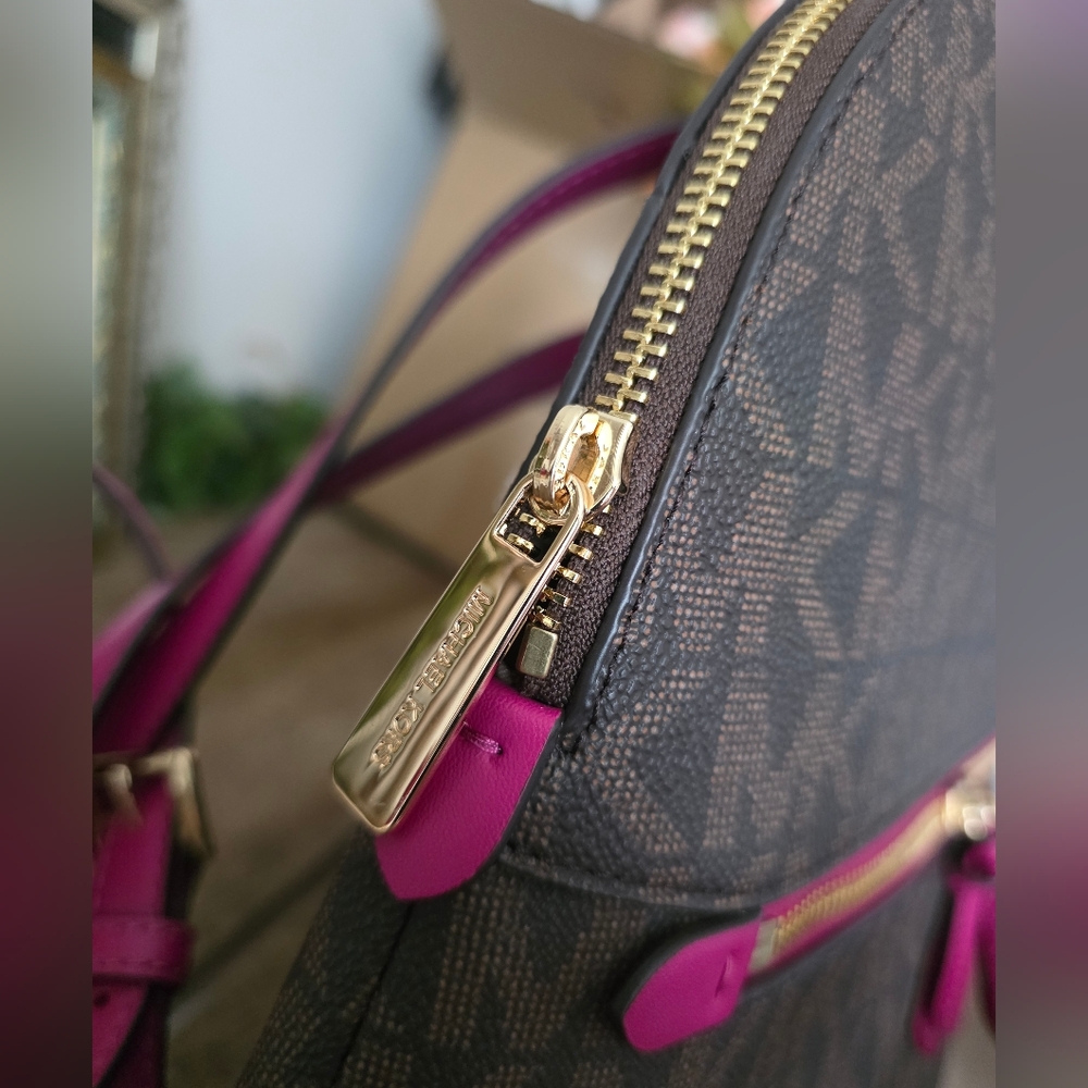 Michael Kors Dallas Medium Slim Backpack MK Signature - Picture 3 of 15